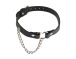 Chisa - Heart Collar w Chain - Black photo-2