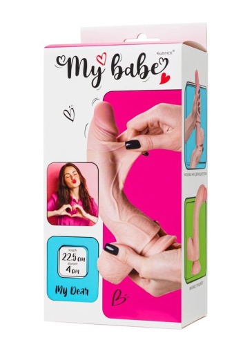 My Babe - 我的珍愛仿真柔軟包皮假陽具 - 肉色 照片