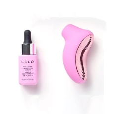 Lelo - 旅行套装B - Sona 2 Travel Size声波脉动阴蒂吸啜器 - 粉红色 & 悦情精华液 15ml 照片