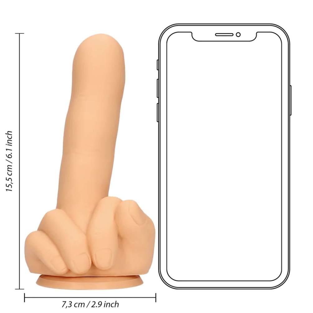 Up yours! This dildo is a hilarious gift ideal for parties o... S-Line - Up Yours Finger Plug - Flesh photo-9
