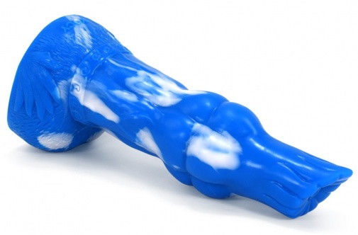 FAAK - Mythical Beast Gluttony Dildo - Blue/White photo