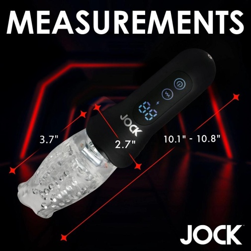 Jock - Spinning Thrusting Vibro Masturbator - Black photo
