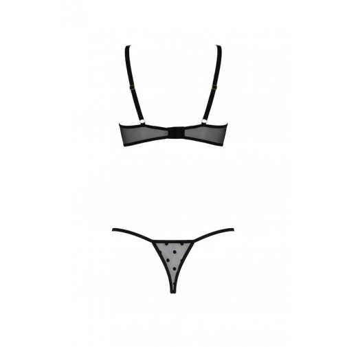 Passion - Marina Open Bra Set - Black - S/M photo