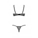 Passion - Marina Open Bra Set - Black - S/M photo-6