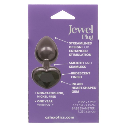CEN - Jewel Heart Plug S - Black photo