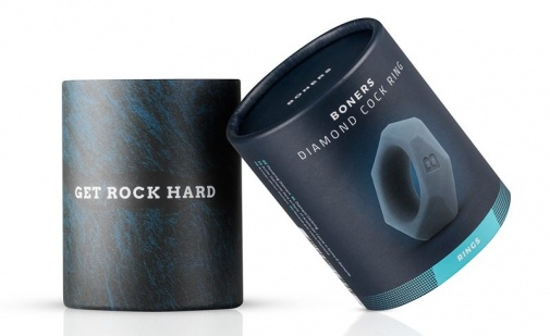 Boners - Diamond Cock Ring - Grey photo