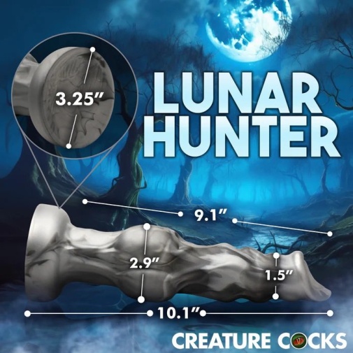 Creature Cocks - Night Prowler Dildo L - Grey 照片