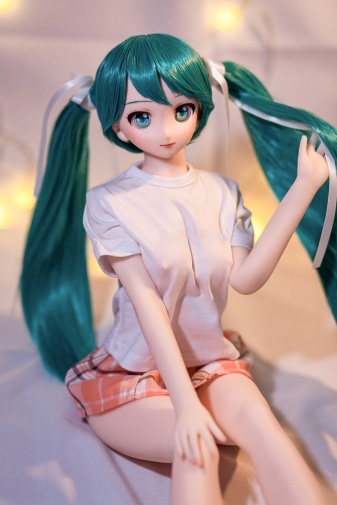 Miku Anime Mini Realistic Sex Doll, Skinny, Silicone with Vinyl Head 60 cm (2 ft) photo