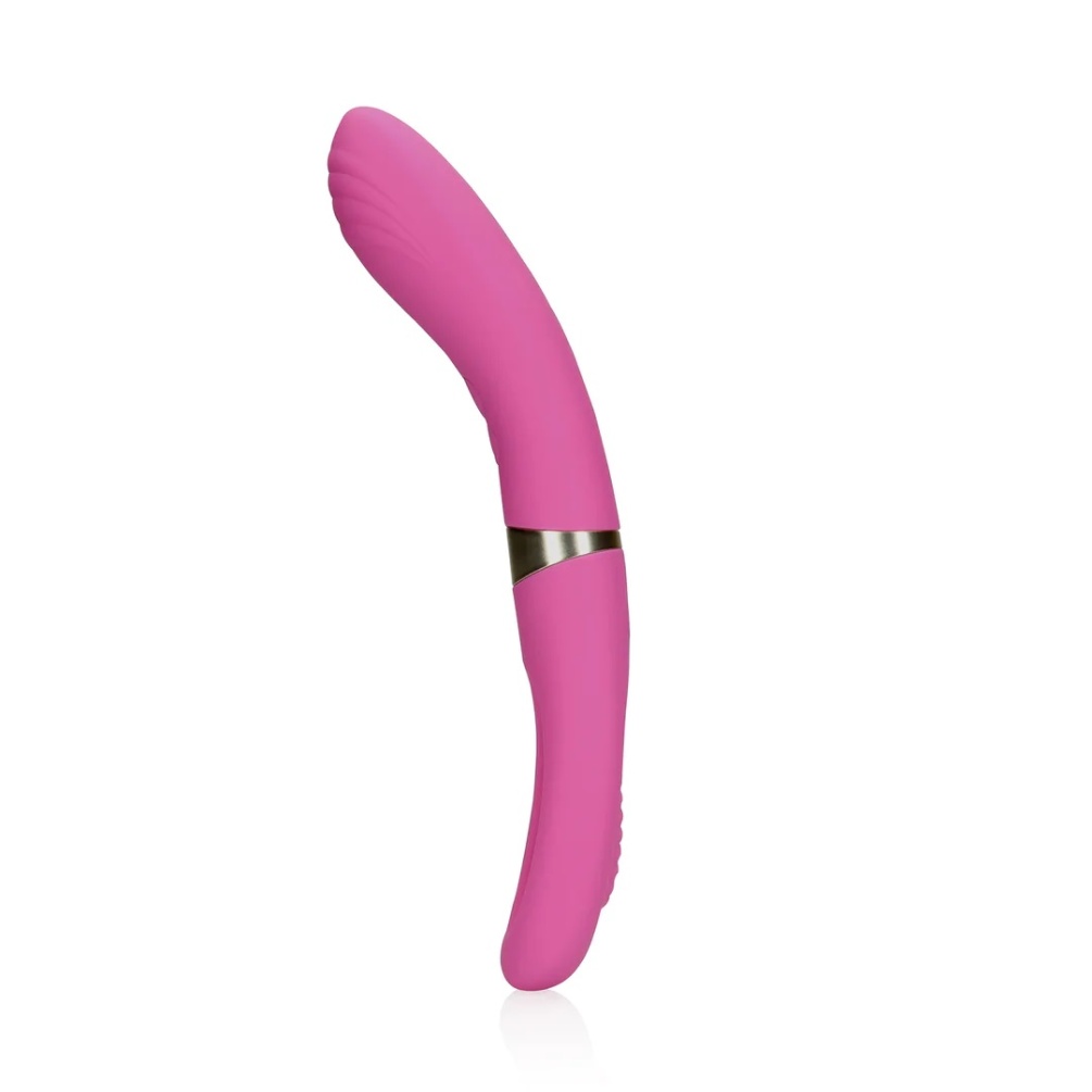 This Double-Sided Flapping and G-spot Vibrator is designed f... Loveline - Double Sided Flapping Vibrator - Pink photo-4