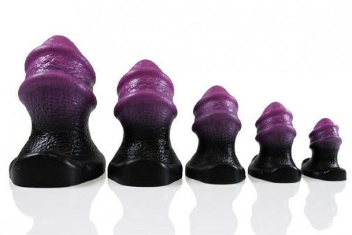 HellHound - Sphinx Buttplug - Black Purple - XS photo