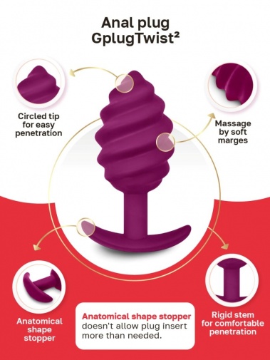 Gvibe - Gplug Twist 2 - Sweet Raspberry photo