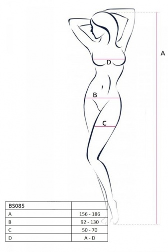 Passion - Bodystocking BS085 - Red photo