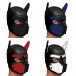Master Series - Spike Neoprene 犬形頭罩 - 黑色 照片-7
