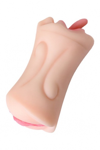 Juicy Pussy - Fruity 舌頭雙屄自慰器 - 膚色 照片