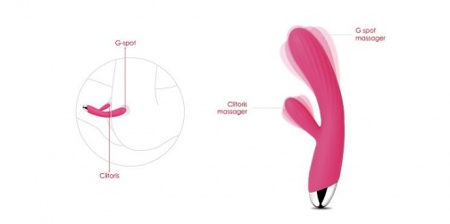 SVAKOM - Angel Heating Rabbit Vibrator - Plum Red photo