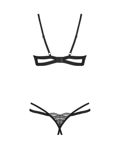 Obsessive - Nutris Crotchless Set - Black - XS/S 照片