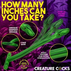Creature Cocks - Slither Hose Dildo - Green 照片