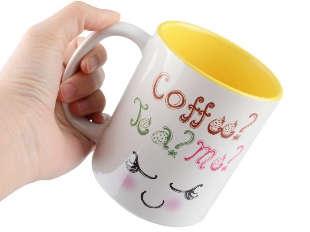 Women are always caring. So, “Coffe, Tea or ME?”. This funny... Toynary - Funny Mug - Coffee, Tea or Me? photo-2