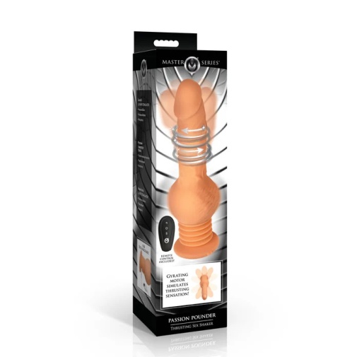 Master Series - Passion Pounder Thrusting Dildo - Flesh photo