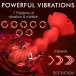 Bloomgasm - 10X Rose Twirl Vibro Beads - Red photo-5