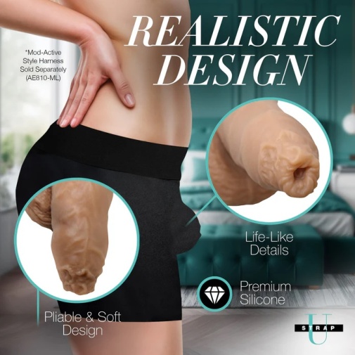 Strap U - 5.1" Uncut Packer Dildo - Medium 照片