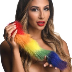 Tailz - Snap-On Fox Tail - Rainbow photo