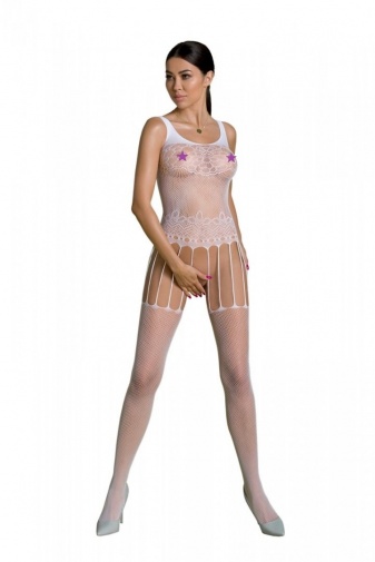 Passion - Eco Bodystocking BS001 - White photo