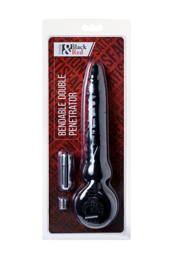 Black&Red - Vibro Double Penetrator - Black 照片