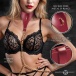 Master Series - Captivate Collar w Body Chain - Red photo-5