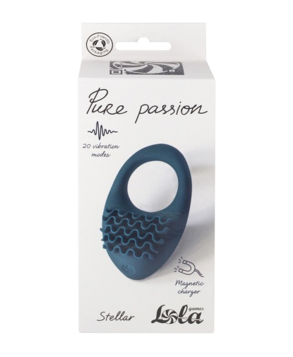 Lola Games - Pure Passion Stella 震动式阴茎环 - 绿色 照片