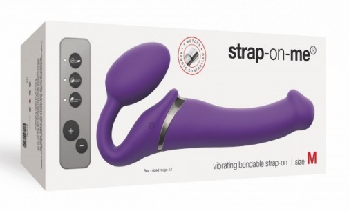 Strap-On-Me - Vibrating Strap On M - Purple photo