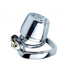 FAAK - Plain Chastity Cage 45mm - Silver photo