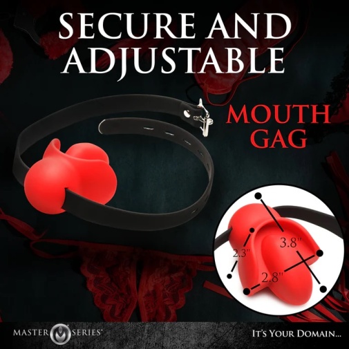 Master Series - 可咬式經典球形堵嘴 - 紅色 照片