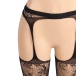 Ohyeah - Floral Pantyhose - Black - XL photo-6