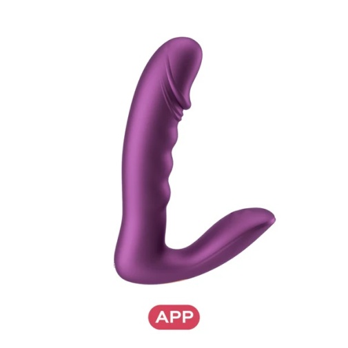 Honey Play Box - Rora 2 感應式 App 智能遙控雙重震動器 - 紫色 照片